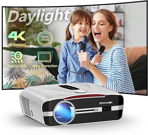 Miniatura 12 de Proyector de Luz Diurna 4K Ultra HD 2300 High ANSI Smart Home Theater con WiFi 6, Bluetooth, NFC, Aplicaciones de Streaming, Proyector Diurno Gris