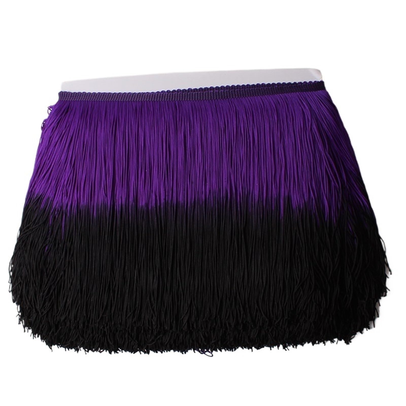 Tassel Fringe Trim 1Yard/Lot 20cm Lace Patchwork Color Trim Fringe DIY Latin Dress Stage Clothes Accessories Decorative Tassels Curtains Fabric(Color25 1Yard)