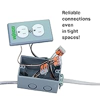 Vista 9 de WAGO 221-412 Conectores de empalme Compact Lever-Nuts®, 2 conductores, 24-12 AWG, frasco de 550 piezas