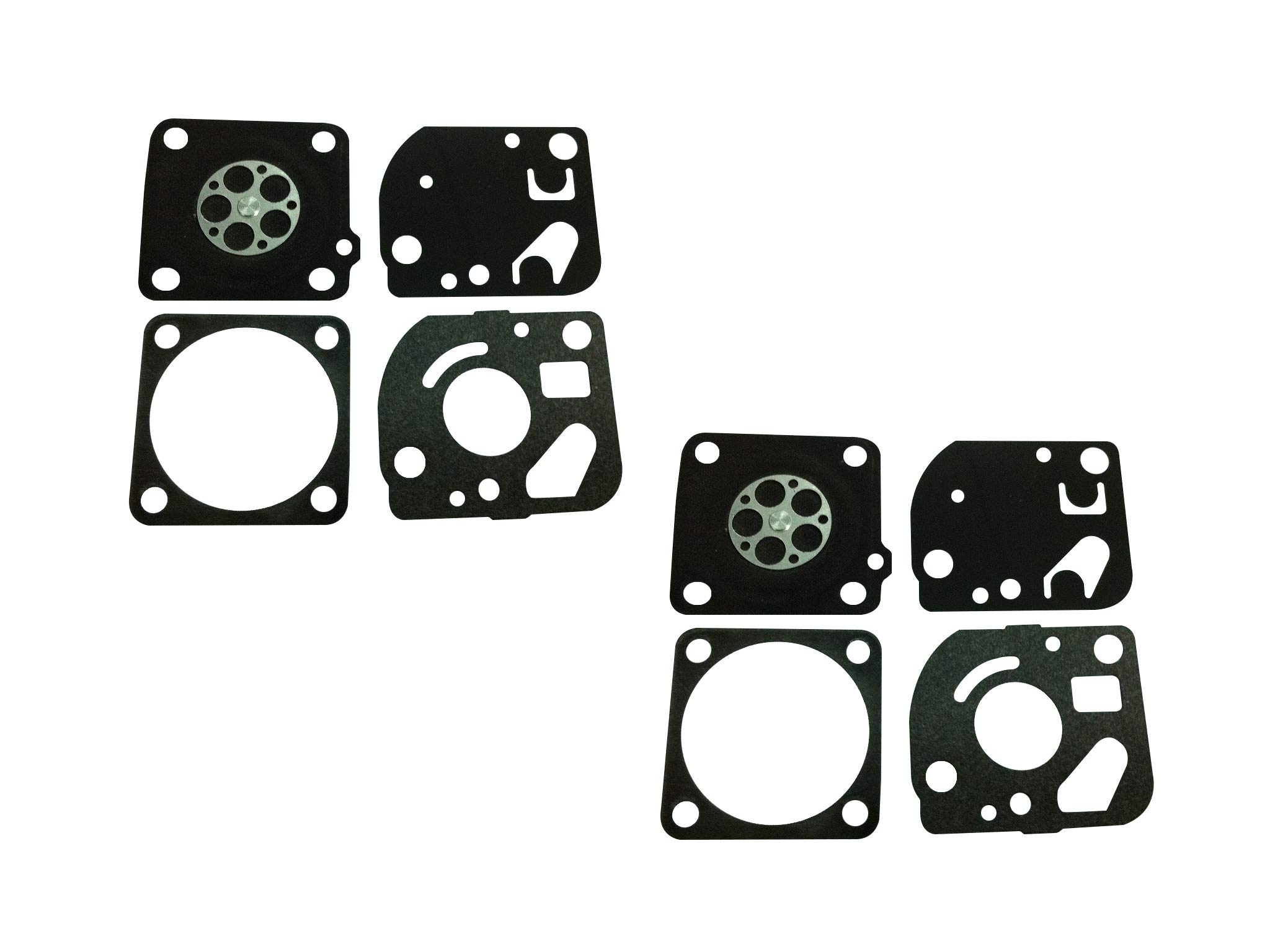 C·T·S Carburetor Gasket and Diaphragm Kit Replaces Ruixing RX-1 for Homelite 26cc 30cc Trimmer Blower 42cc Chainsaw Ruixing Carburetor (Pack of 2)