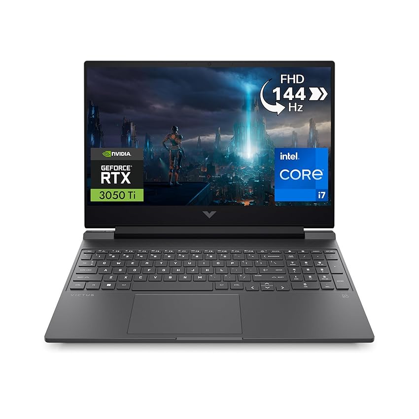 Immagine del prodotto HP Victus 15-fa0000sl Notebook, Intel Core i7 12700H, RAM 16GB, 512GB SSD PCIe M.2, Display 15.6'' FHD IPS 144Hz, Scheda Grafica Nvidia RTX 3050Ti da 4GB, Wi-Fi 6E, BLE 5.3, Windows 11, Grigio