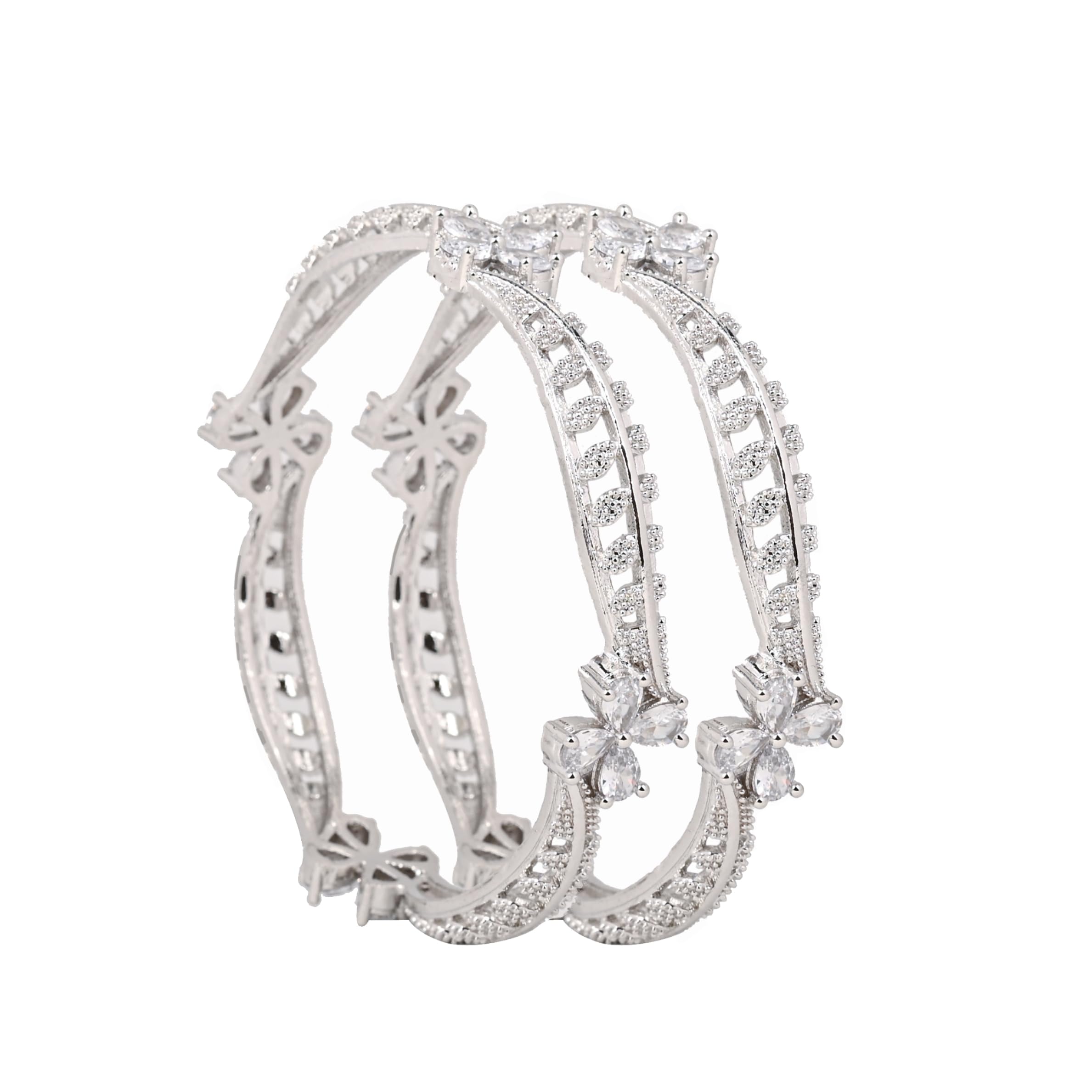 See full amazon price history chart for Zevarly Rhodium Plated Two Tone White Zircon stone AD Bangles for Women/Girl Zevarly Rhodium Plated Two Tone White Zircon stone AD Bangles for Women/Girl (B0CBPWJQ4N) Amazon Price History, Amazon Price Tracker