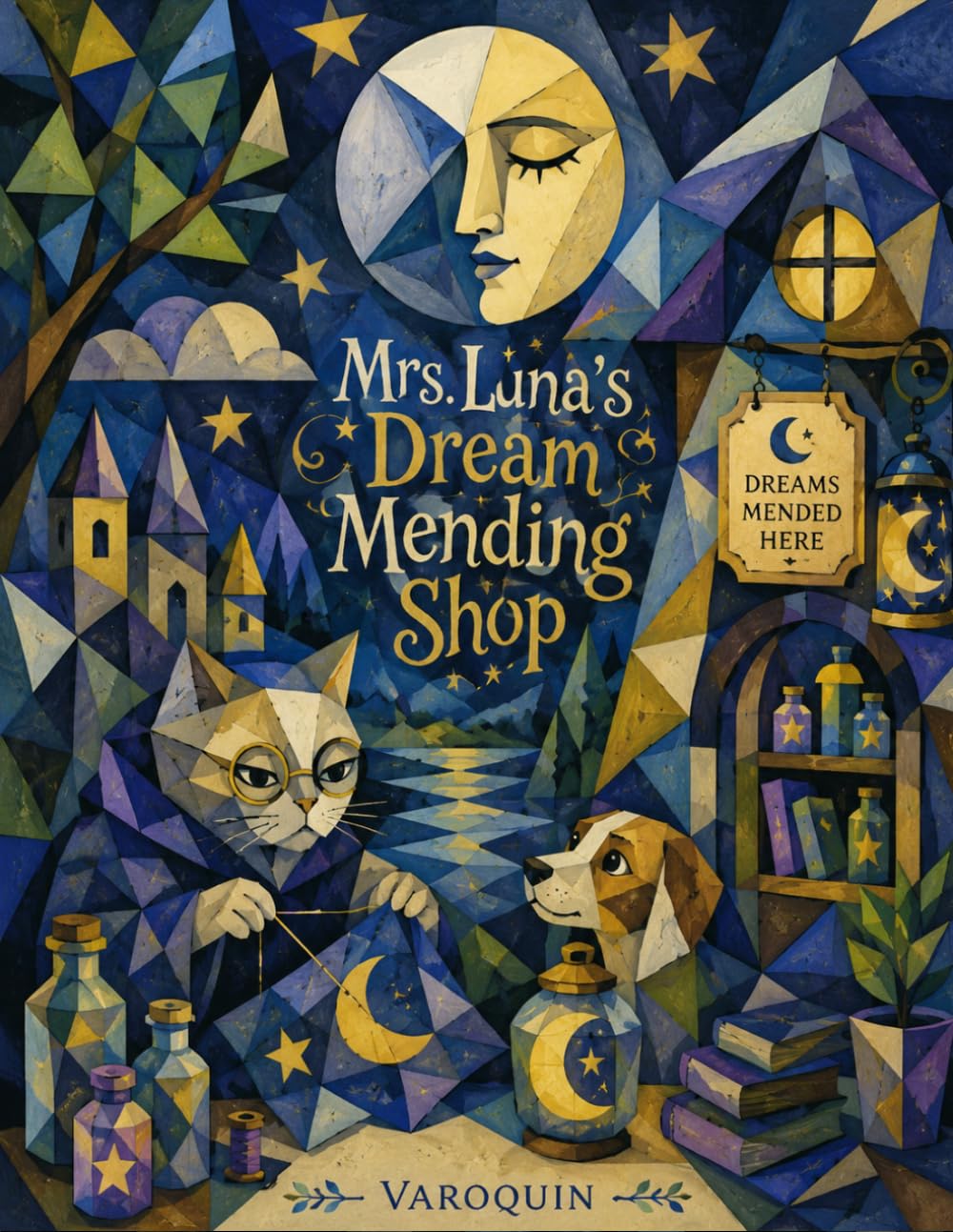 Mrs. Luna’s Dream Mending Shop:: A Magical Bedtime Story for Children to Feel Safe, Calm, and Brave at Night