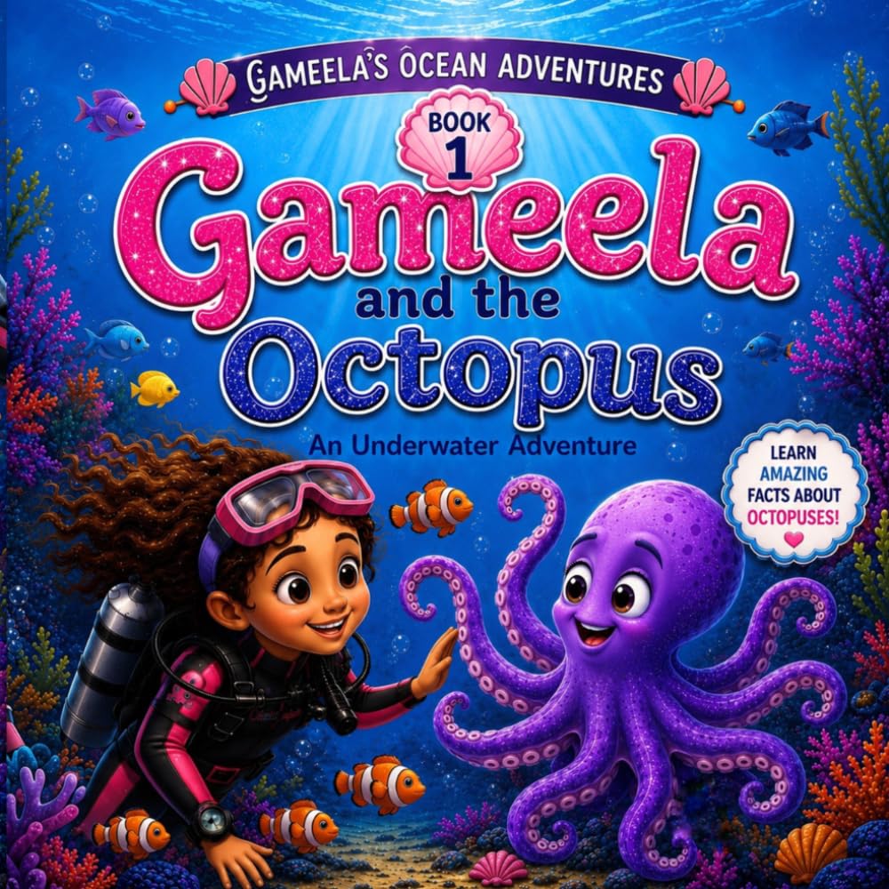 Gameela and the octopus: A Fun Story, Amazing Facts & Coloring Pages for Kids (GAMEEL'S OCEAN ADVENTURES)