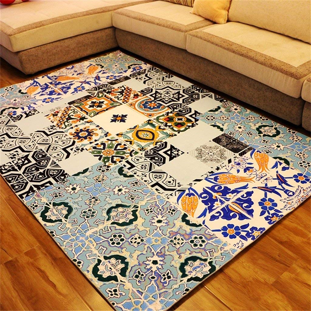 Carpet, Crawling Mat, Home Mat, Fitness Yoga Mat, Retro European Style, Living Room Bedroom Balcony Sofa Club (color : C, Size : 140 * 200CM)