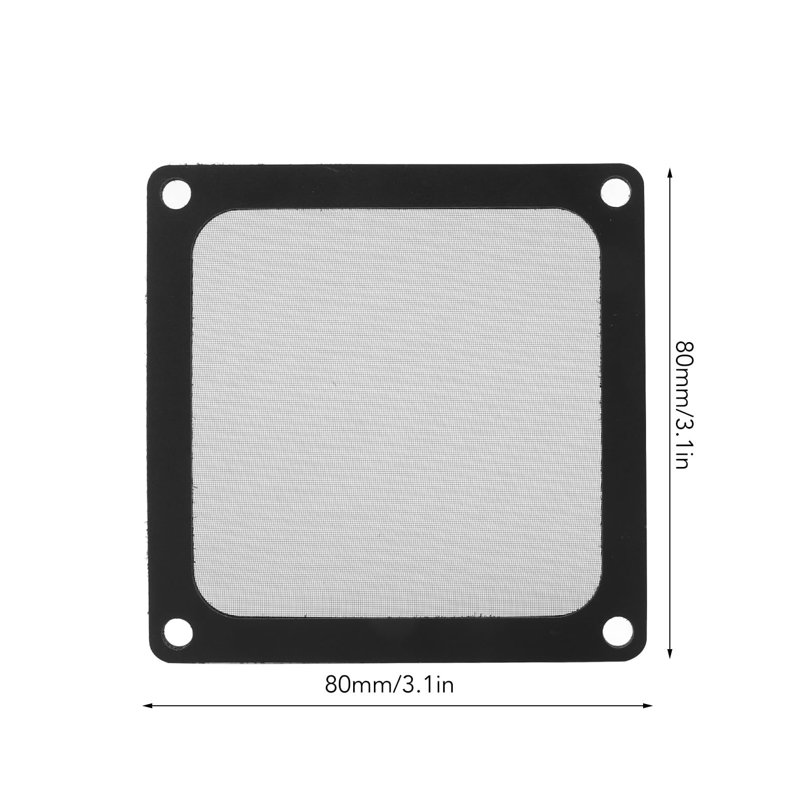 5 Pezzi 80x80mm Filtro Antipolvere per Ventola di Raffreddamento Computer, Telaio Magnetico Ventola PC Maglia Antipolvere Filtro di Raffreddamento PC, Filtro Ventola Copertura