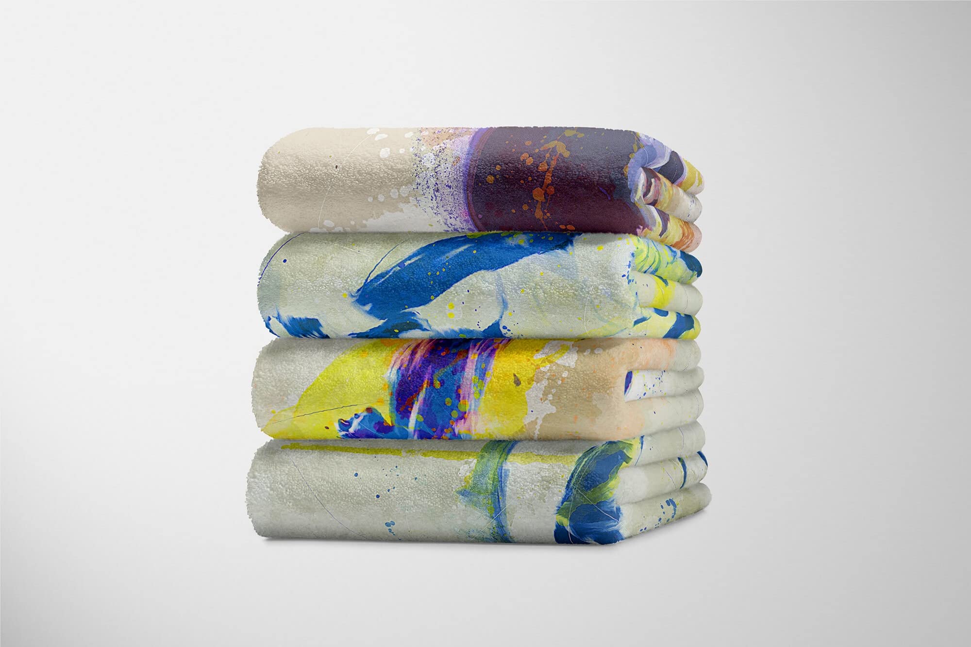 SplashArt Sport Handtuch Strandhandtuch Saunatuch Kuscheldecke Kunstvoll Schwimmen IV SPO Größe 180 x 130 cm (Tagesdecke - Sherpa Flies)