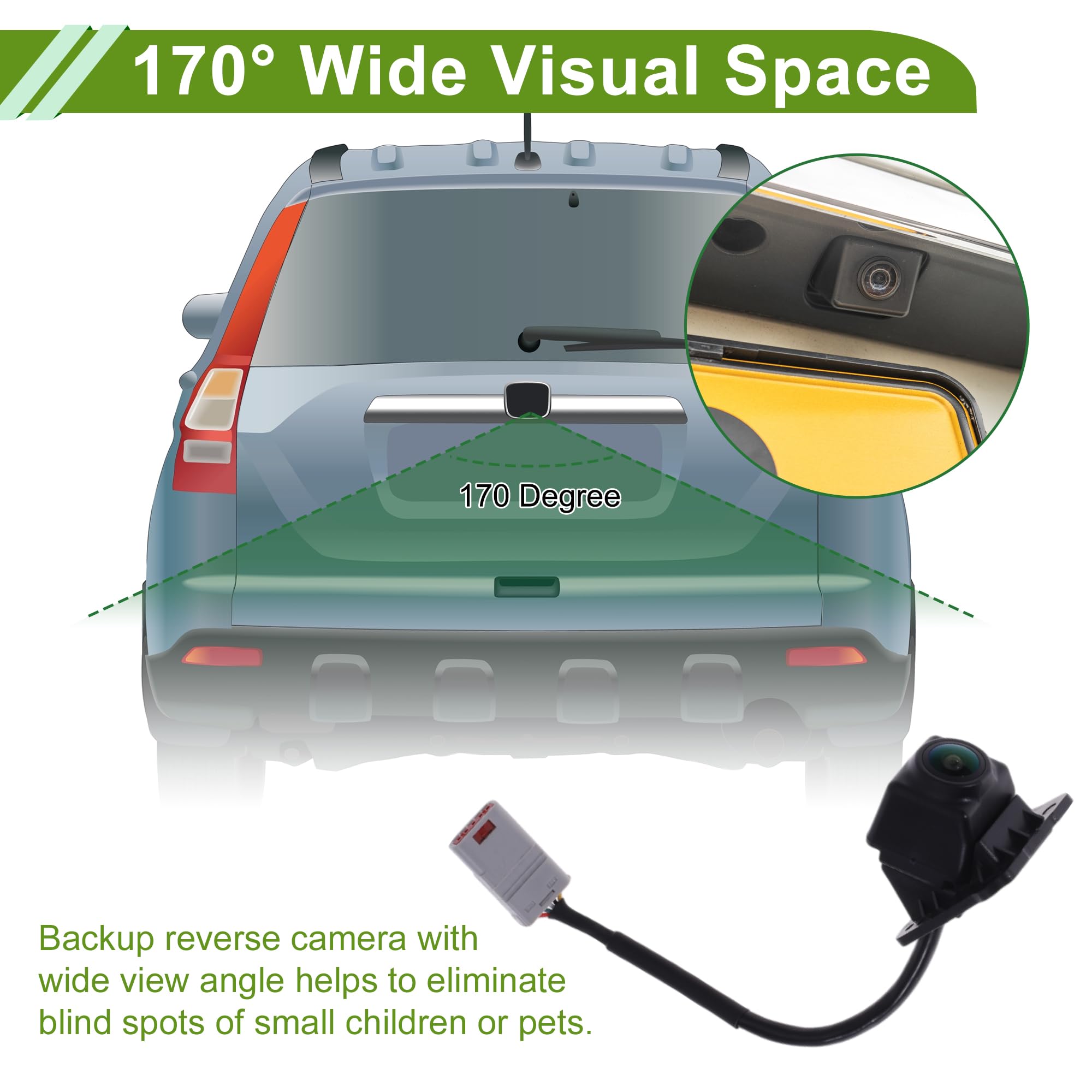 Telecamera Parcheggio Assistita Posteriore Telecamera Retromarcia per Chevrolet Equinox 2018-2019 No.23137305 1 Pc