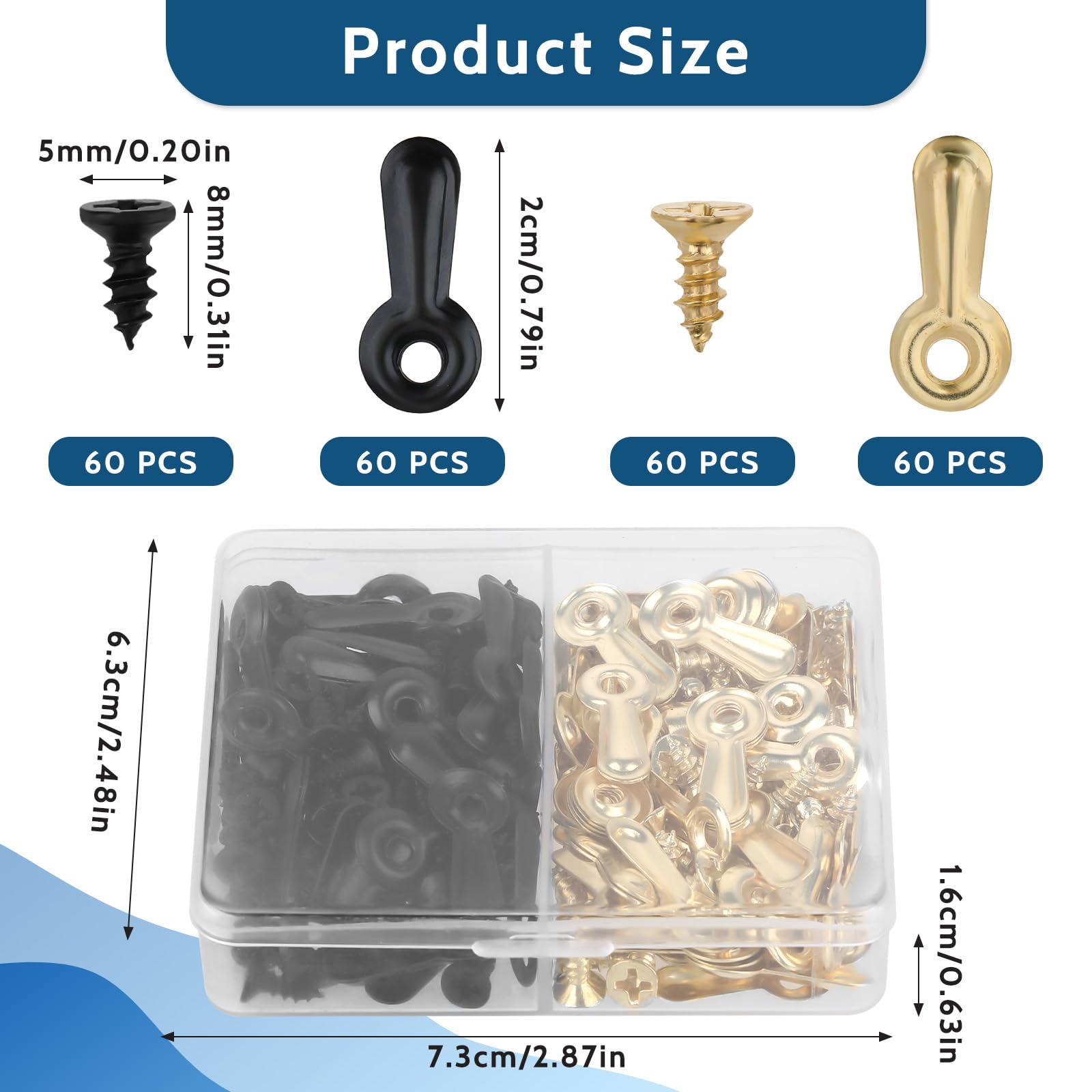 Molain Pcs Frame Picture Turn Button Fasteners Set - Image 2