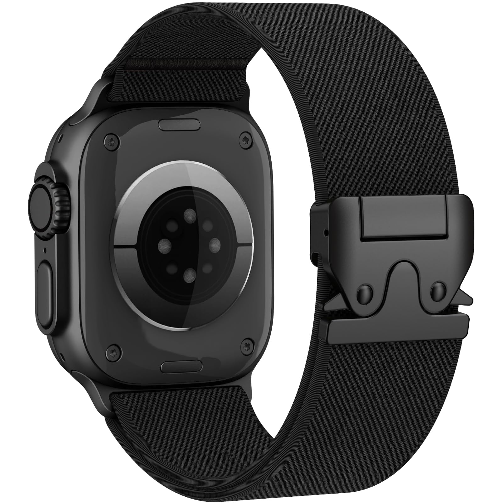 Photo 1 of Elastic Sport Band for Apple Watch Ultra 3/2/1 Bands 49mm 46mm 45mm 44mm 42mm 41mm 40mm 38mm Men Women, Adjustable Parachute Buckle Nylon Fabric Wristband for iWatch Series 11 10 SE 9 8 7 6 5 4 3