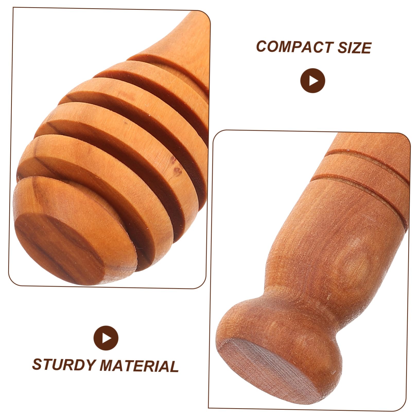 CONGARTENO Olive Wood Honey Stick Honey Jar Dipper Honey Dipper Stick Honey Stirrer Sticks Honey Stirring Stick Honey Server Wear-resistant Honey Dipper Honey Mixing Stirrer Jam re-usable
