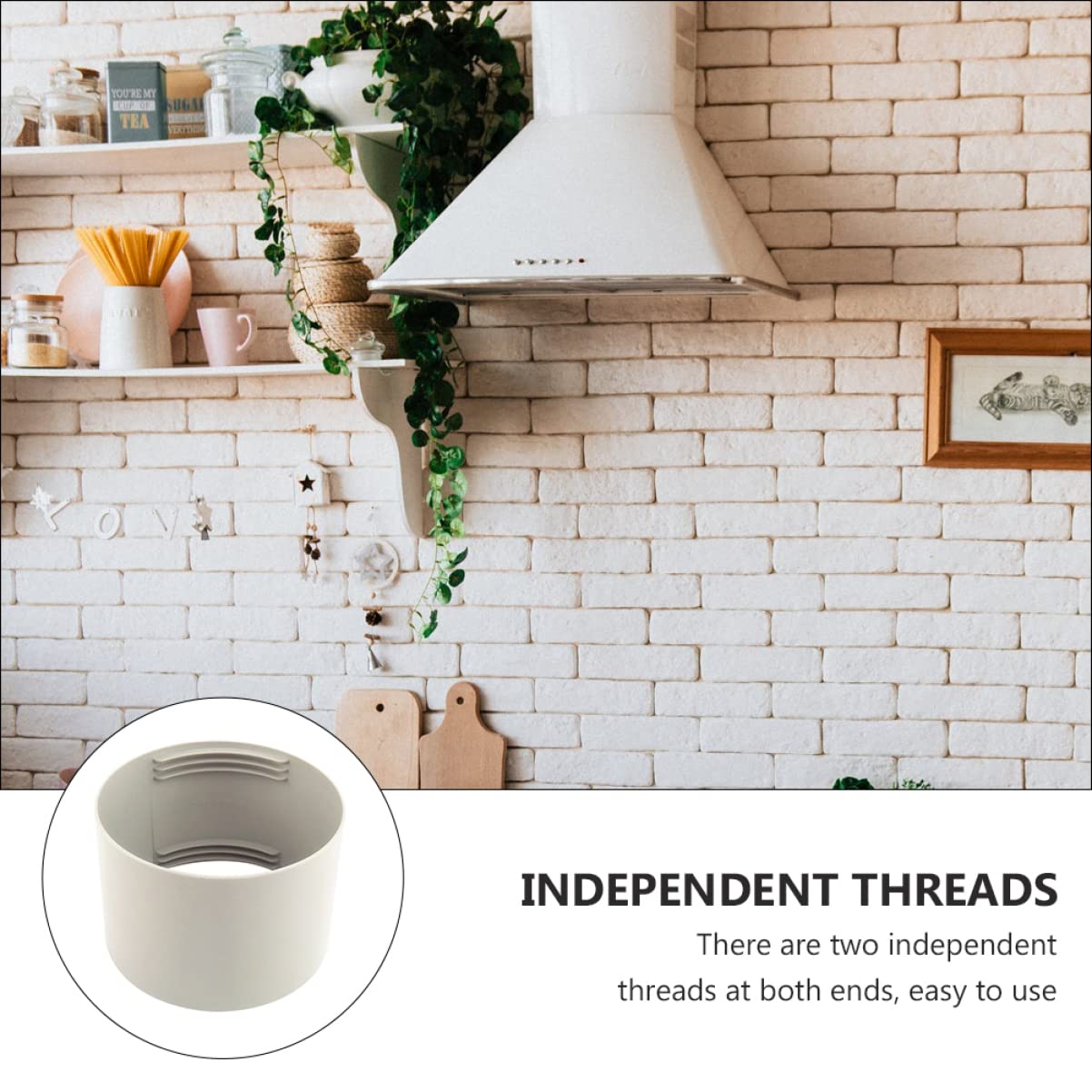 TOPBATHY 3pezzi Adattatore Per Tubo Di Scarico Condizionatore Connettore Per Prolunghe Di Tubo Installazione Facile Perdite Compatibile Con Venti Destri e Sinistri