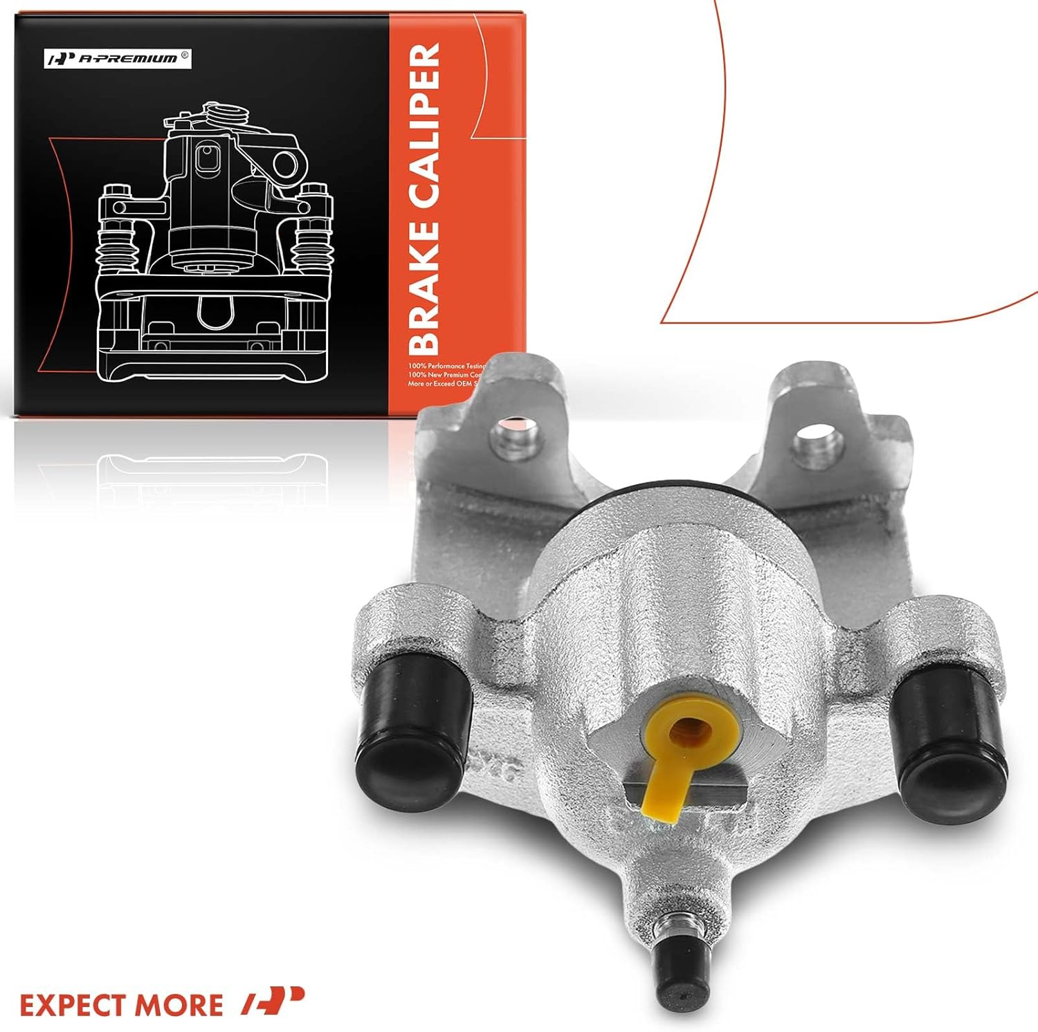 A-Premium Disc Brake Caliper Assembly Without Bracket Compatible with Select Chrysler, Dodge and Plymouth Models - Town & Country, Caravan, Grand Caravan, Grand Voyager, Voyager - Rear Side