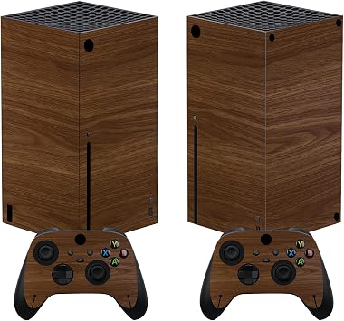 PlayVital Wood Grain Custom Vinyl Skins for Xbox Core Wireless Controller, Wrap Decal Cover Stickers for Xbox Series X Console Controller
