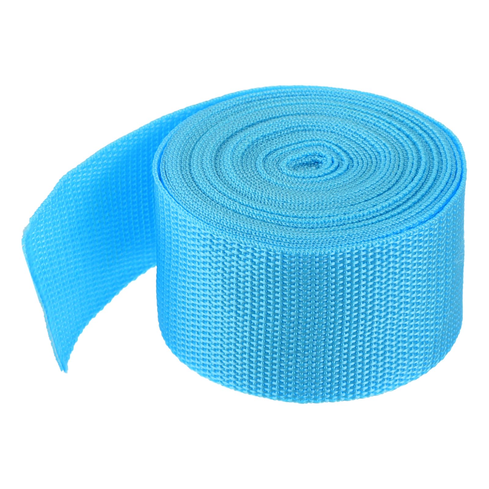 MECCANIXITY Lightweight Polypropylene Webbing Strap 2" 5 Yard Backpack Strapping Band Aquamarine Blue for Outdoor Luggage Cargo Straps