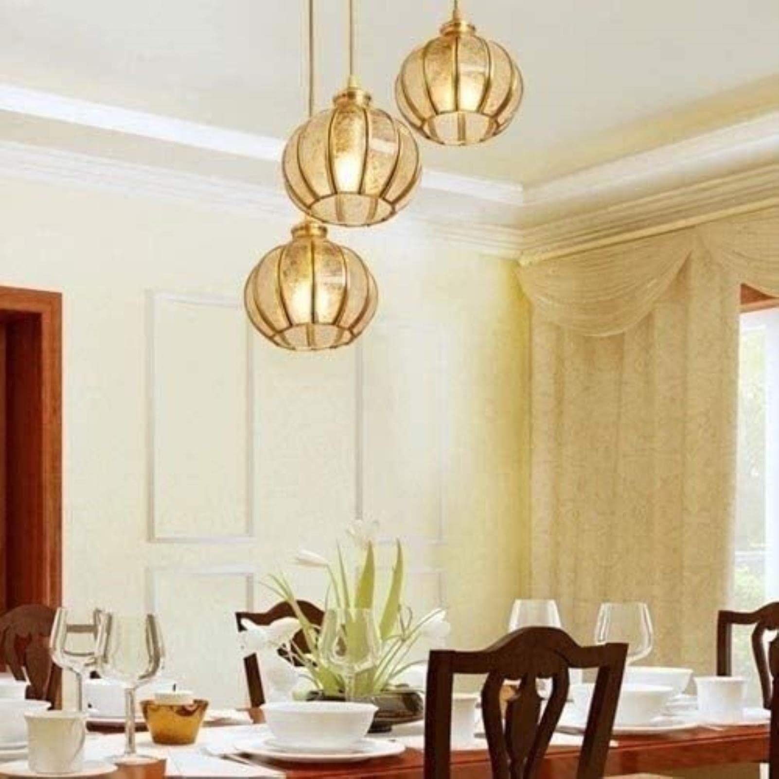 Żyrandole LED, amerykańska lampa wisząca w stylu wiejskim, retro restauracja lampka nocna wykończenie szczotkowanego złota, styl industrialny vintage, miedź, sztuka, bar, kawiarnia, kuchnia