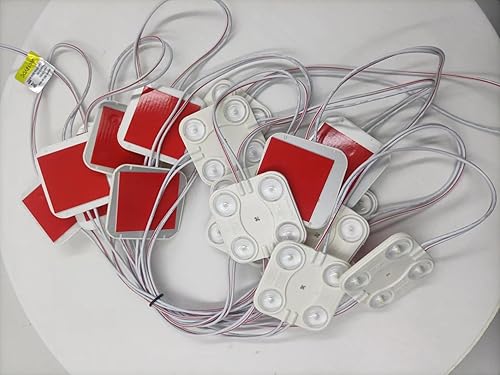 Miniatura 2 de Módulo LED de 4.0 W, 12 V CC, impermeable, luz decorativa para letreros publicitarios de letras con cinta adhesiva en la parte trasera (paquete de