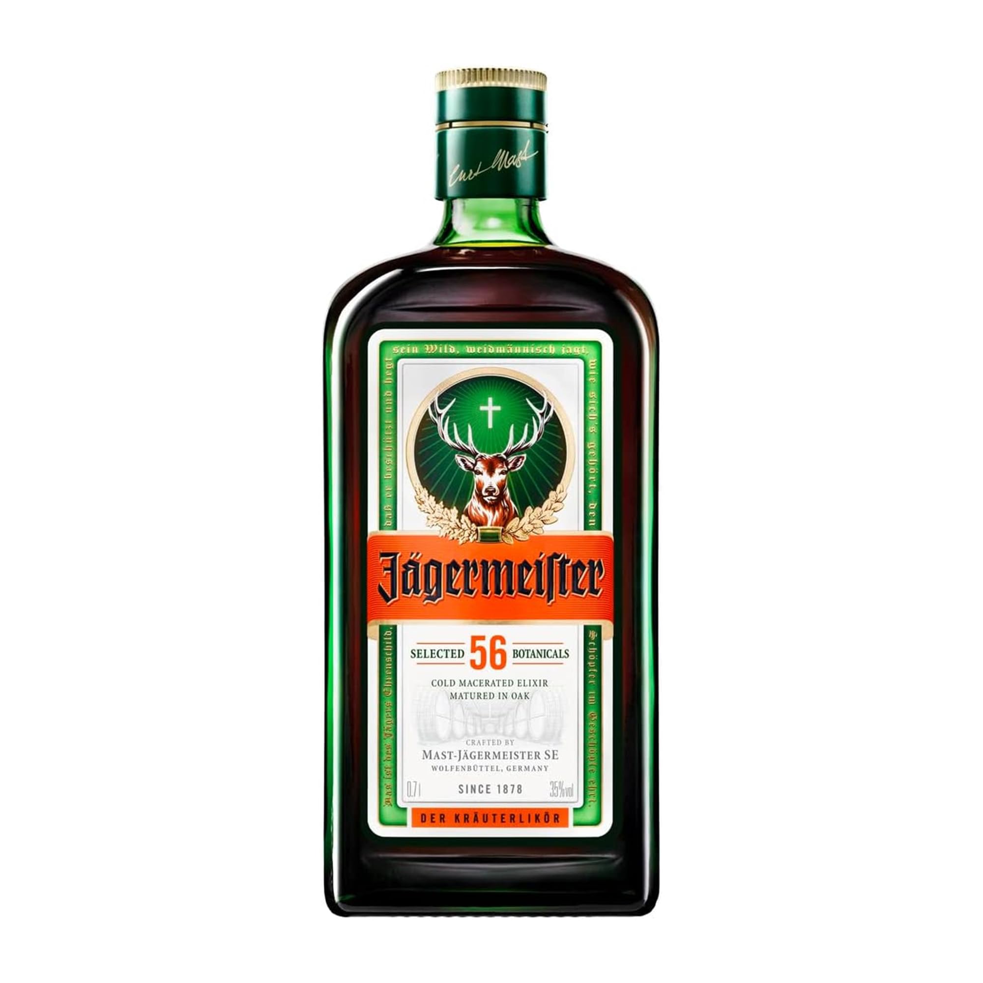 JÄGERMEISTER - Licor de Hierbas 700 ml, con 56 Ingredientes Naturales