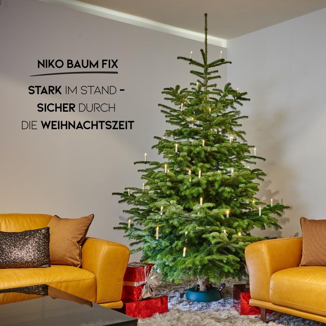 NIKO Baum Fix 300 Christbaumständer bis 3,0 m Baumhöhe Weihnachtsbaumständer mit 4,5 Liter Wassertank
