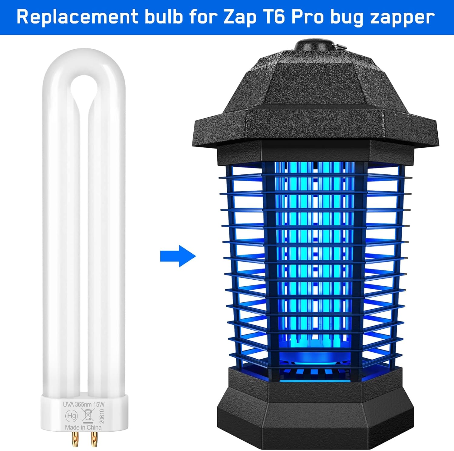 GOOTOP Mosquito Zapper Outdoor, Bug Zapper Outdoor Electric, Insect Fly Traps, Fly Zapper, Mosquito Killer for Patio, Need to be Plugged in : CDs & Vinyl