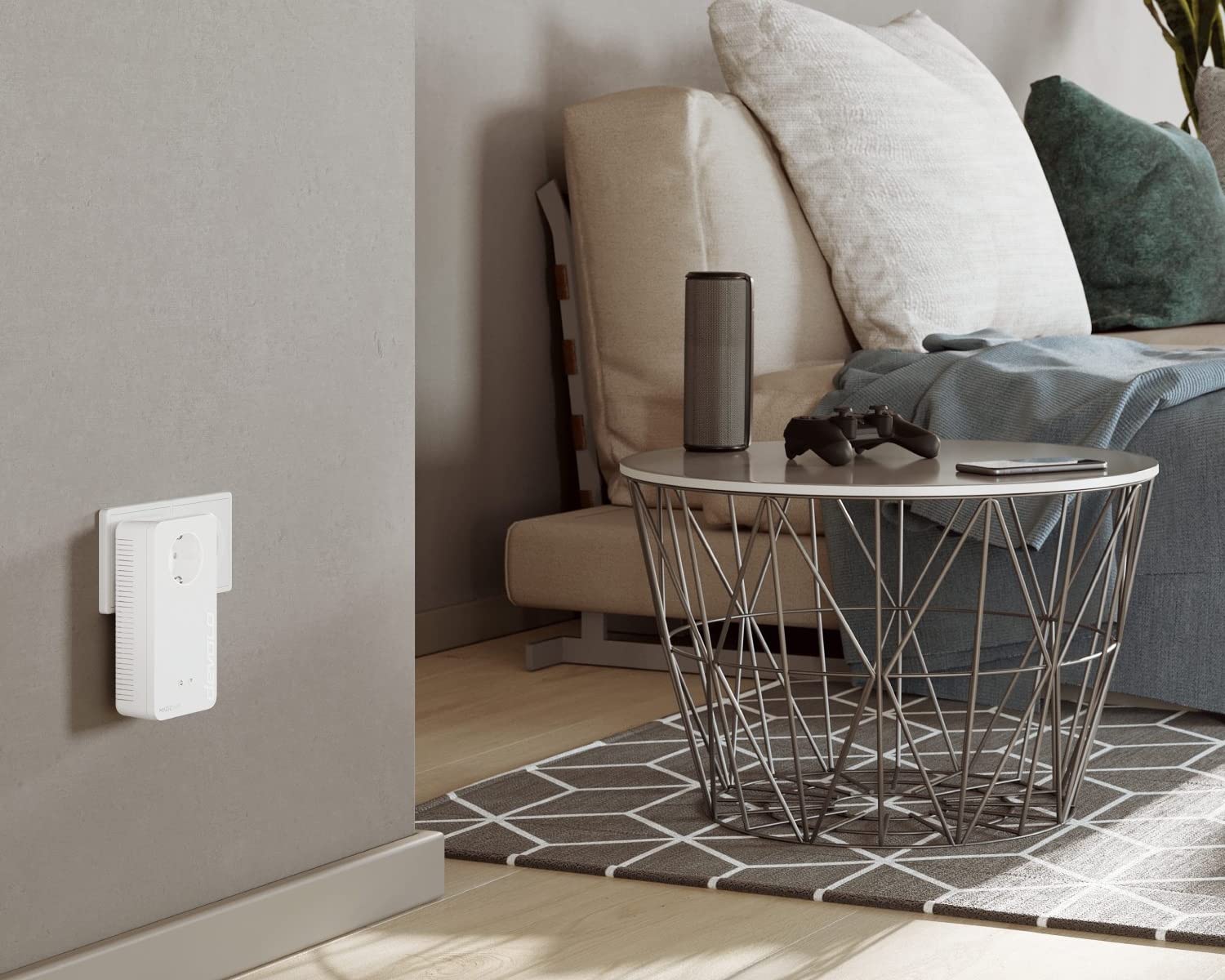 devolo Magic 2 WiFi next: Starter kit CPL WiFi più veloce del mondo (2400 Mbps, 3 porte Ethernet Gigabit) ideale per telelavoro e streaming, prese francesi