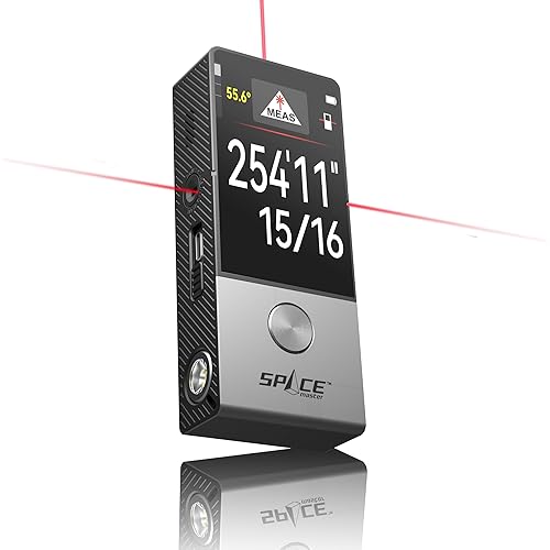 MiLESEEY 330 ft Smart Laser Tape Measure & Digital Ruler D9 PRO– IPS Touchscreen, App‑Sync, Visual Aligning Indicator, P2P, Live Angle Display Professional Measuring Tool