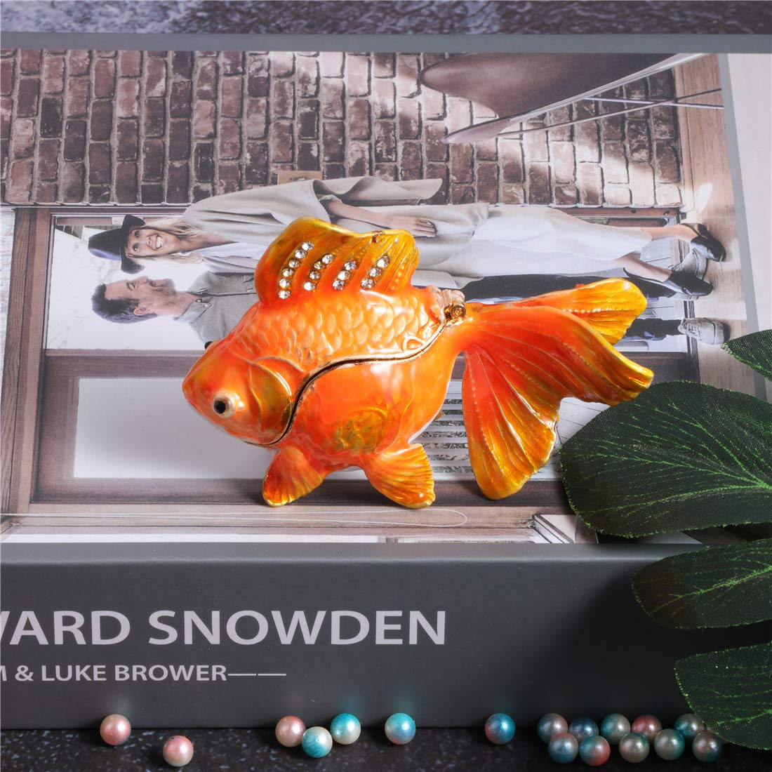 Amazon｜Waltz&Fオレンジ色の金魚 ジュエリーボックス