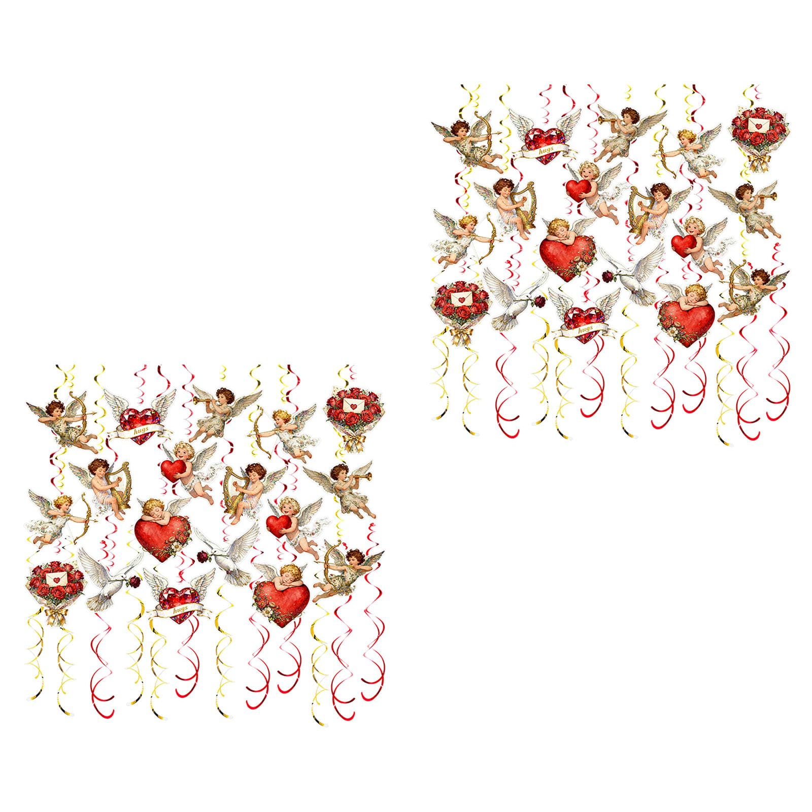 OSNIYAW Spiral Day Decorations Hanging with Dynamic Designs for Parties, Sustainable Paper Accessories, Easy to Hang Romantic Paper Helix Ornament