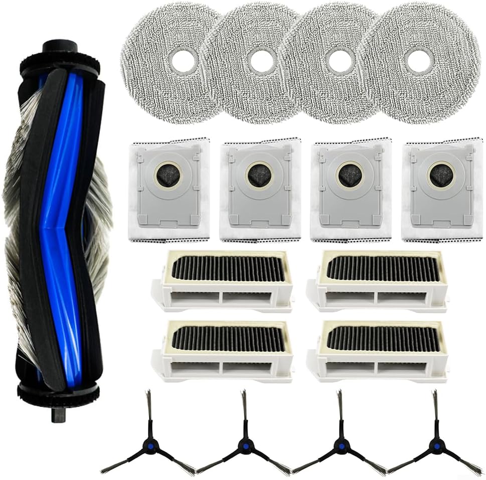 For ECOVACS For Deebot For Mini Robot Vacuum Cleaner Spare Part Kit Featuring Main Roller Brush Side Brush Mop Cloth And Dust Bags