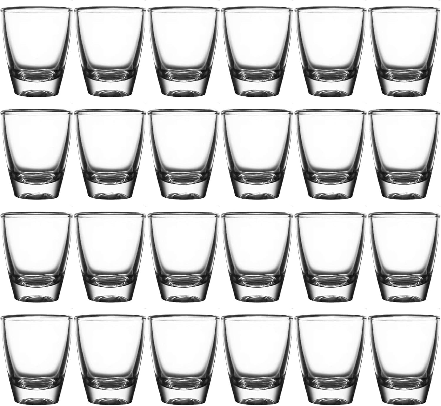 Kieliszki do wódki, 35 ml, zestaw szklanek do shotów tequila, wódki, ouzo, likieru (35 ml, 24 sztuki)