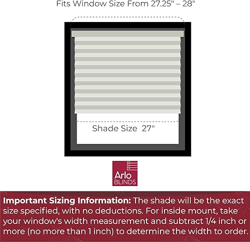 Miniatura 3 de Arlo Blinds - Persianas celulares sin cordones para filtrado de luz, cierran hacia arriba y abajo.