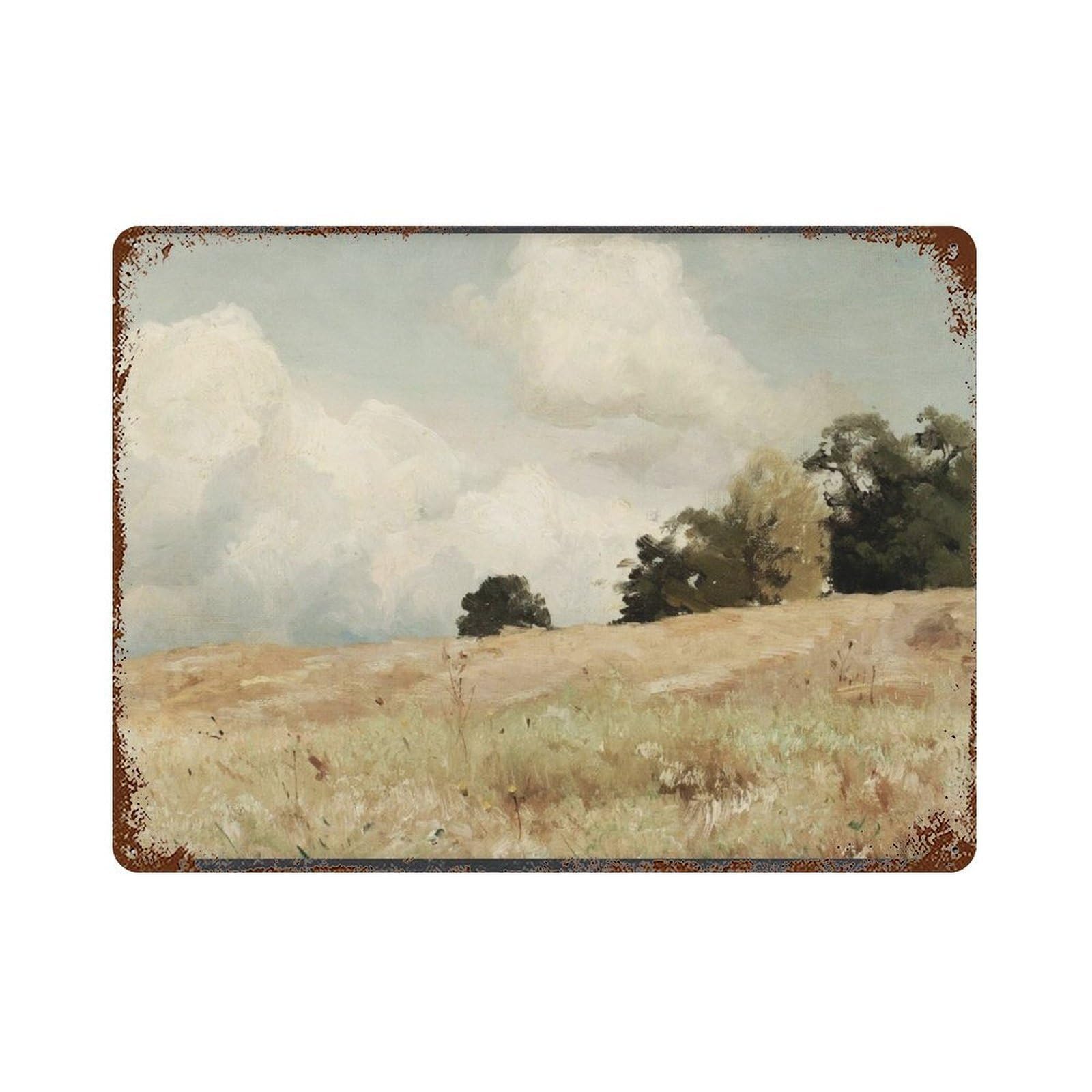 xiaoxiaoshen Cornfield by Gustaf Rydberg Wall Decor Art Metal Tin Poster Modern Home Decor Art Home Bar Shop Decorations Vintage Sign 30x40cm