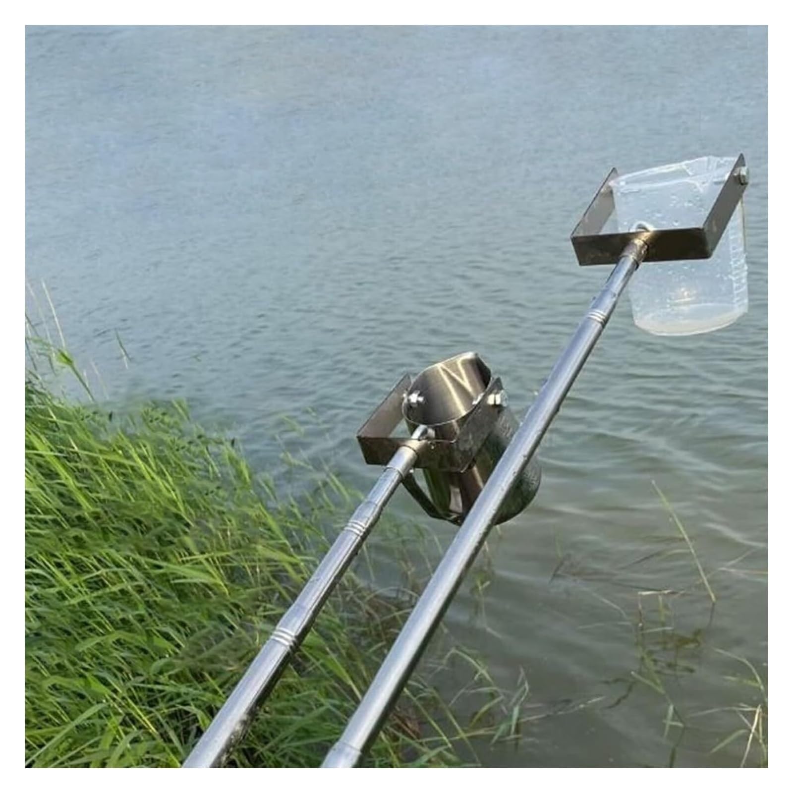 Campionatore D'acqua Telescopico Da 500/1000 Ml Mestolo Campionatore Con Bicchiere A Pendolo, Campionatore Di Qualità Dell'acqua For Test Sulle Acque Reflue(Stainless Steel 1000 Ml,1.17~4m)