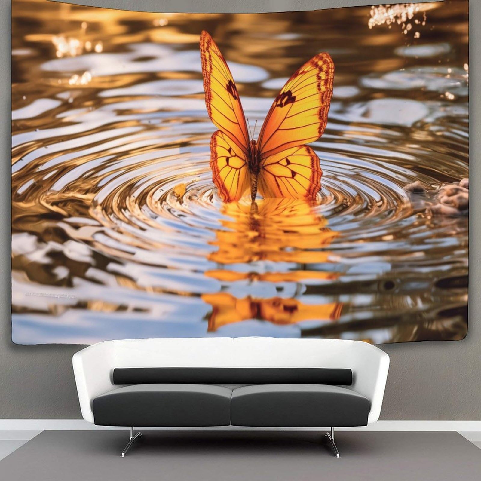 kaiyun Butterfly Tapestry Wall Hanging for Bedroom Home Decor HD Printing Living Room, Dorm 130cmx150cm