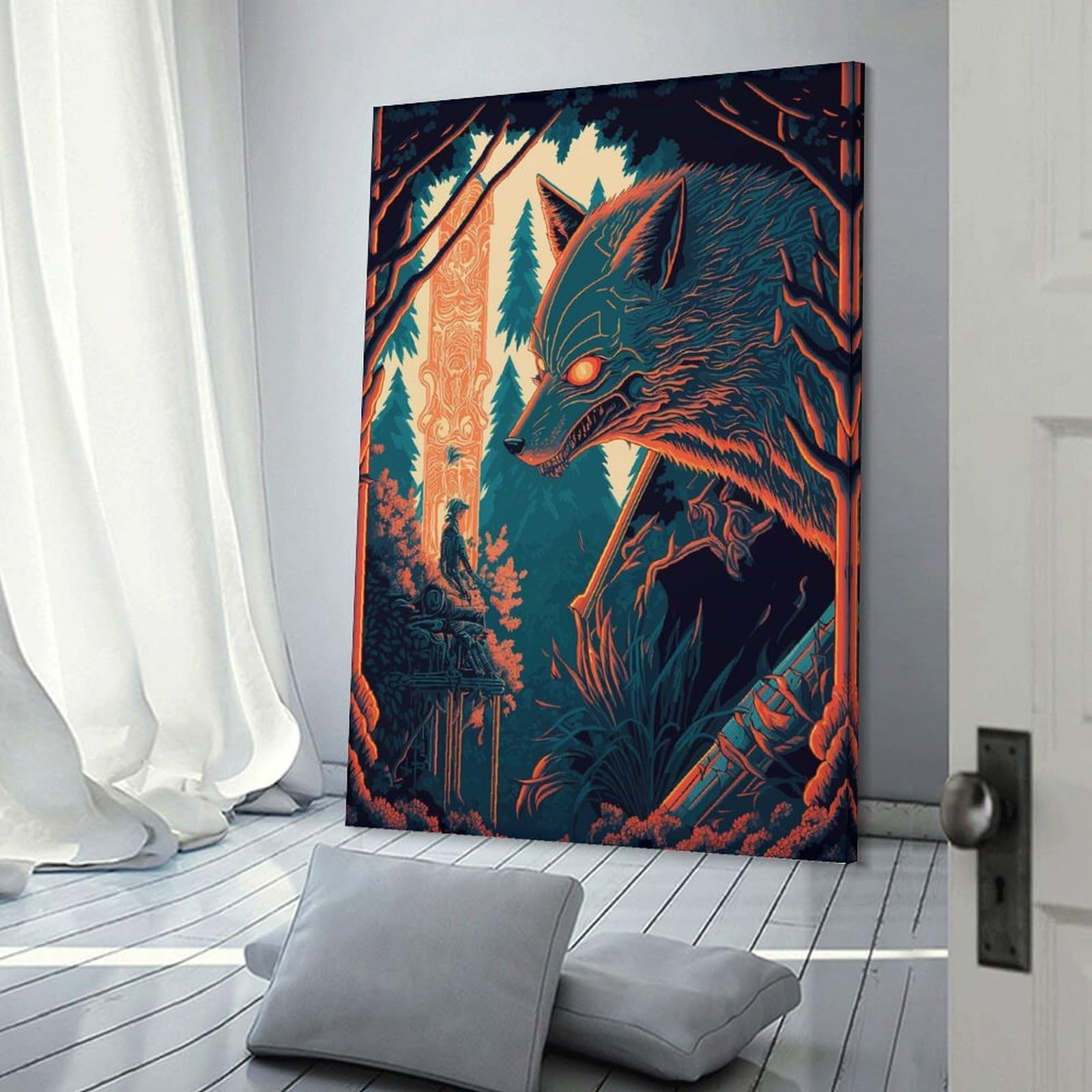 Junmoney Frame-Japanese Anime Cartoon Japanese Anime Cartoon Canvas Art Print 08X12inch(20X30cm), For Gallery Wall Layouts In Home Or Office, Decorative Artwork With Flexible Styling
