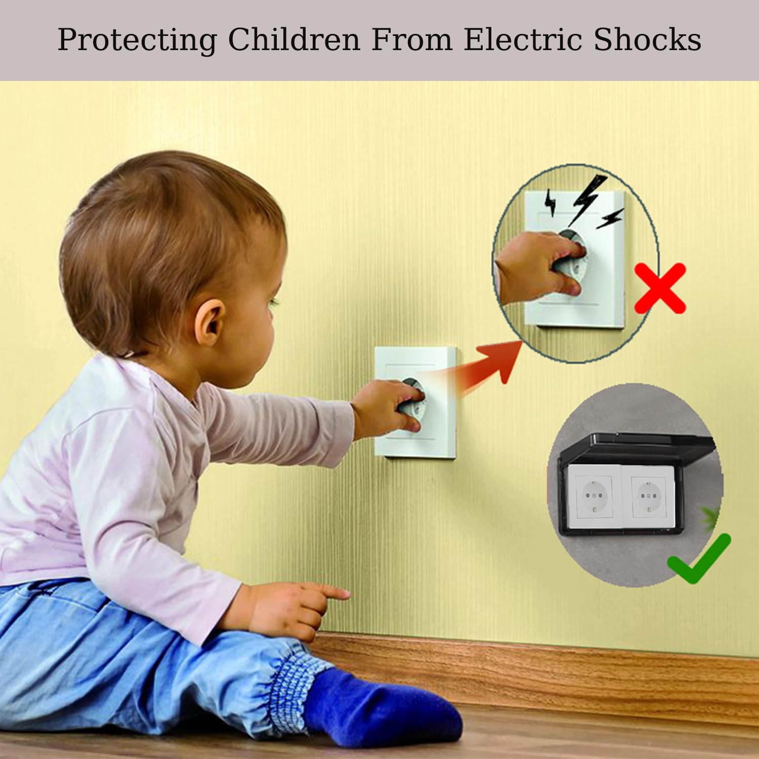 Cache Interrupteur Mural Type 86 Réversible Cache Prise Murale Étanche