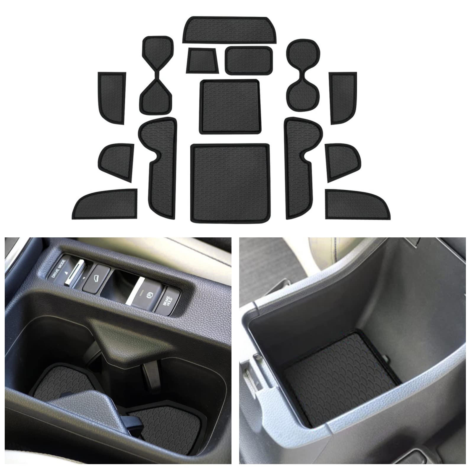 DiffCar Tappetini In Gomma TPE Per Honda HR-V 2023 2024 2025, Set Completo Anteriore + Posteriore + Bagagliaio, Per Tutte Le Stagioni, Per Modelli LX Sport EX-L (Gas E Hybrid)