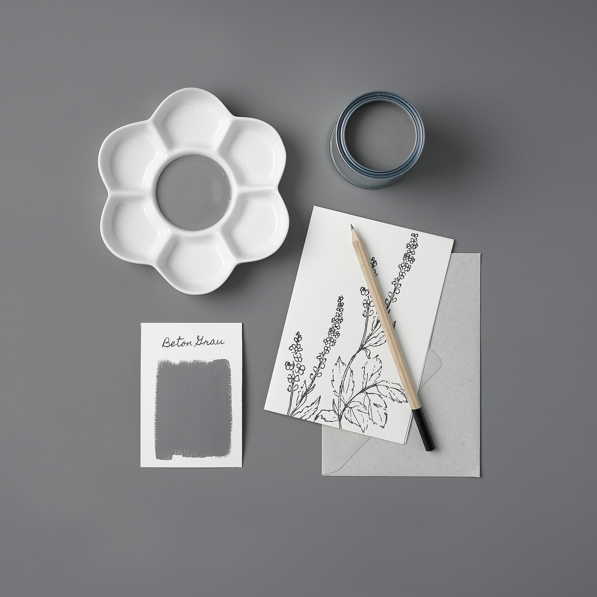 Rust-Oleum abwaschbare Küchenfliesenlack in grau mit Matt Finish - Beton Grau 750ML