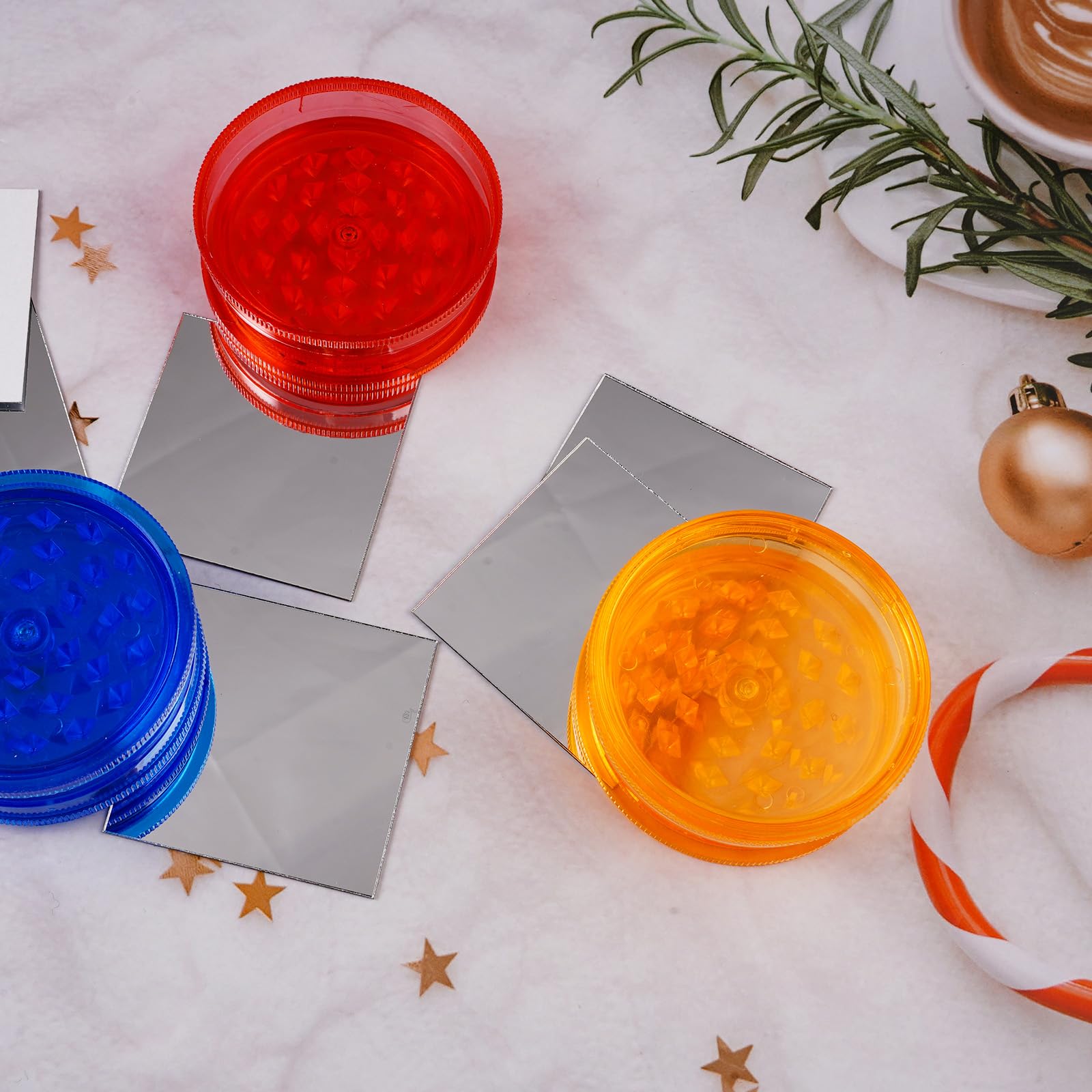 Mosaico Vidrio Baño Cocina Mosaicos De Espejo Autoadhesivos - 1800 Piezas, 5x5 Mm, Plateado - Para Decorar Baños, Muebles, Manualidades Decoracion Baño Cocina Espejo