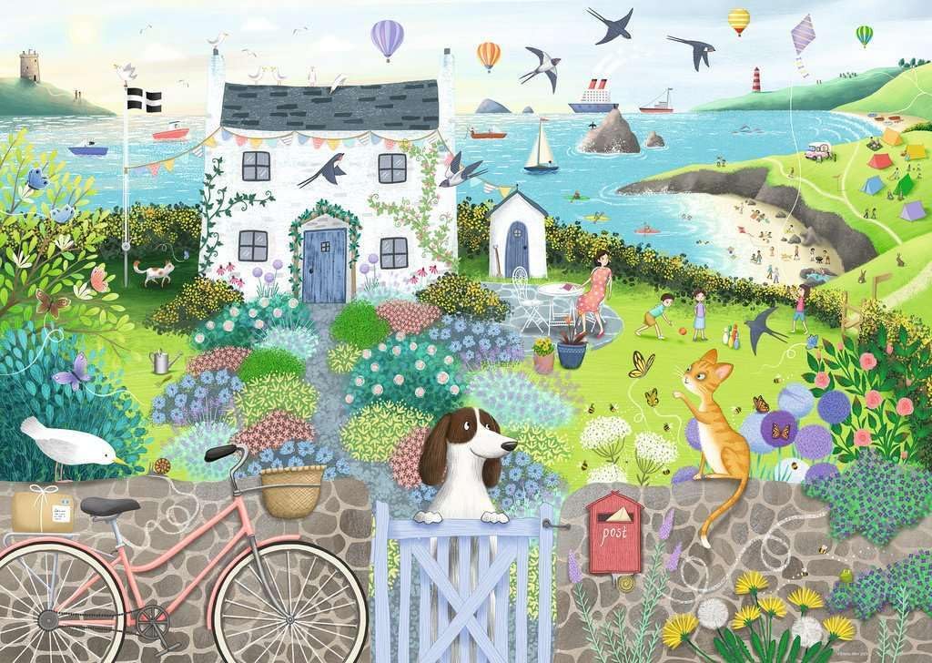 Ravensburger Coastal Cottage 1000 Piece Jigsaw Puzzles for Adults and Kids Age 12 Years Up