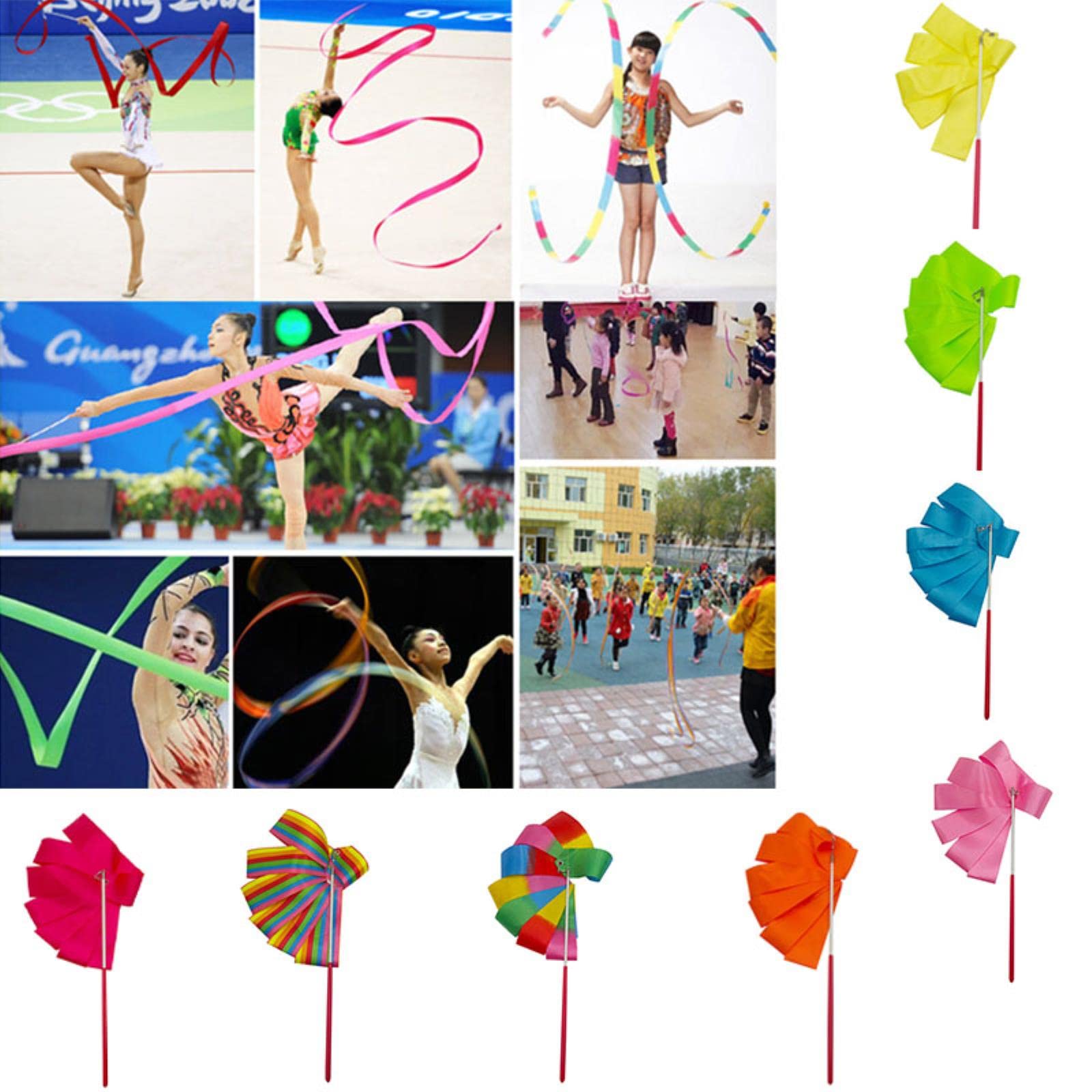 2M 4M 6M Nastri Colorati Da Palestra Nastro Da Ballo Arte Rmica