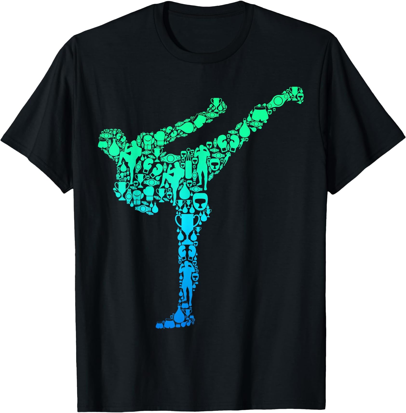 Kickboxing Kickboxing Taekwondo Karate Boys Children Kickbox T-Shirt