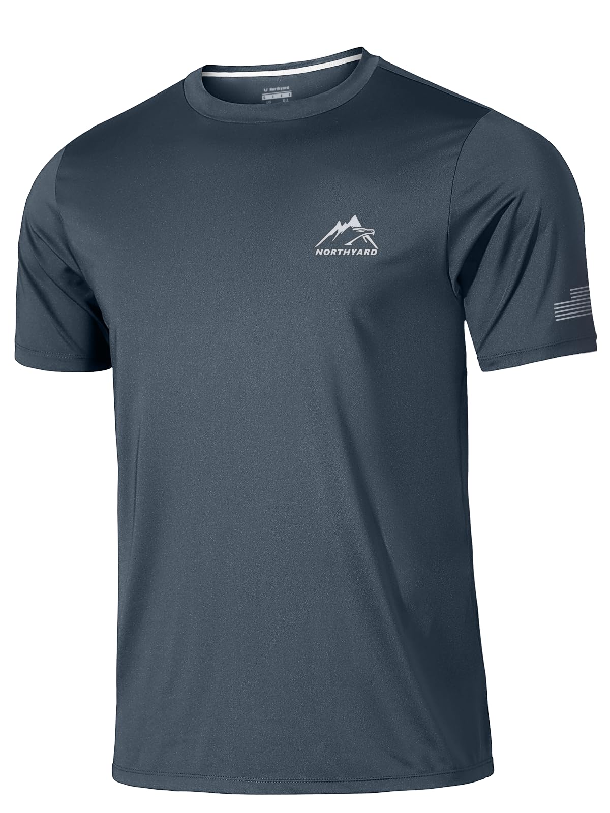 Men's Workout Swim Shirts Sun Protection Rash Guard Short Sleeve