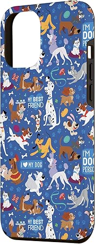 Miniatura 2 de Funda azul para iPhone 13 Pro Max Disney Dogs I Love My Dog