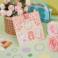 Vista 2 de INFUNLY Juego de Troqueles de Corte para Animales DIY Troqueles de Metal para Hacer Tarjetas Pequeños Troqueles en Relieve para Álbum de Recortes