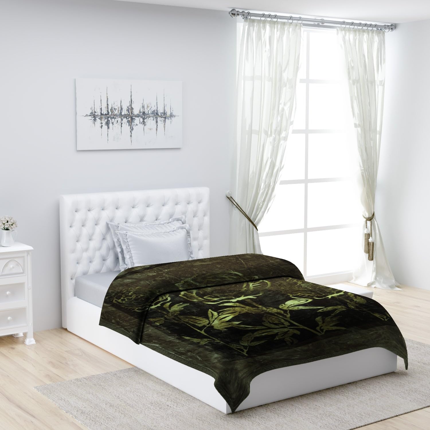 Monte Carlo Winter Blanket - Green & Brown -13 Monte Carlo Winter Blanket - Green & Brown -13