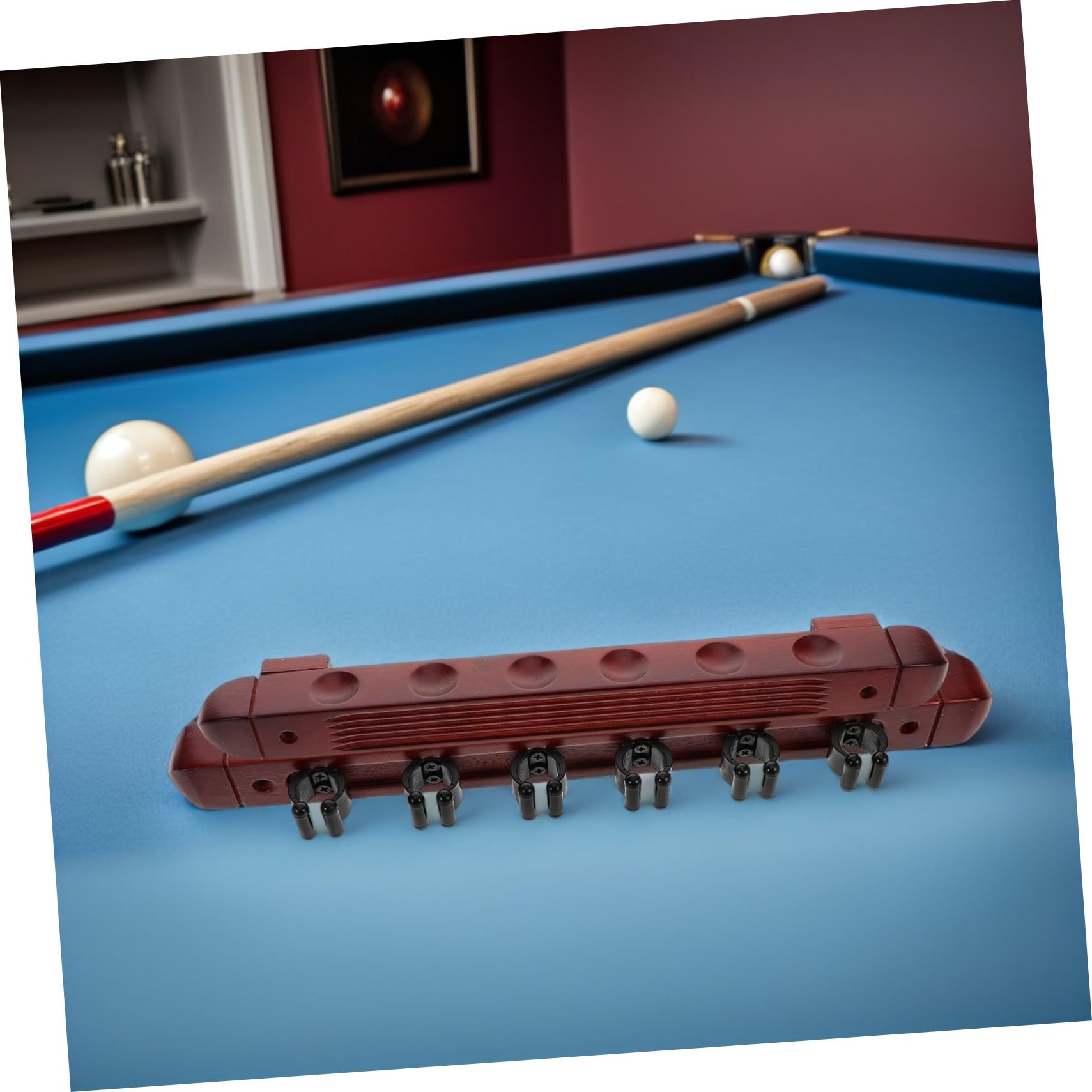 Toddmomy Lot De 2 Supports De Queues De Billard en Bois Supports De Billard