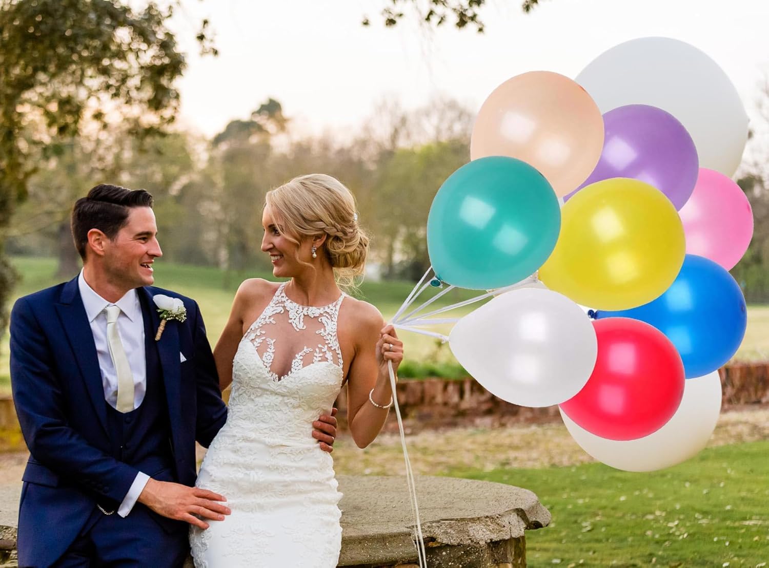 Latex Party Balloons Assorted Colors 12 Inches Thicken Birthday Rainbow Balloons 100 Pcs for Kids' Party Wedding Christmas Arch Garland