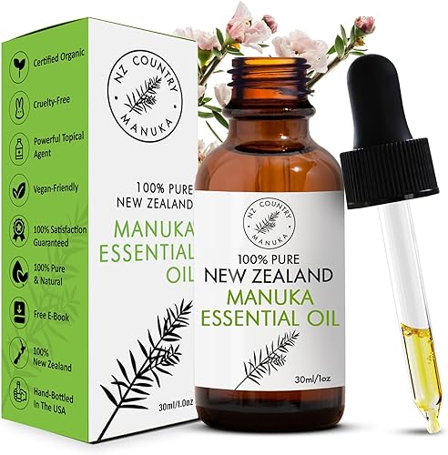 Aceite de manuka de Nueva Zelanda 100% puro Aceite esencial orgánico 35 veces más fuerte que el árbol de té Cuidado natural de la piel Uñas