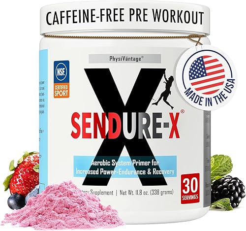 Sendure-X Remolacha + Citrulina en polvo – Preentrenamiento sin cafeína – Aumenta el flujo sanguíneo, energía, VO2 máximo, resistencia, recuperación